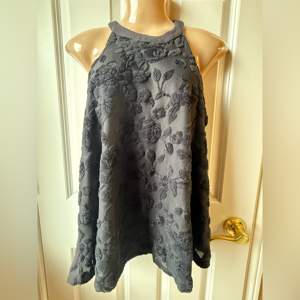 4 for $20 special 
Maurices Dark Gray Textured Floral Design
